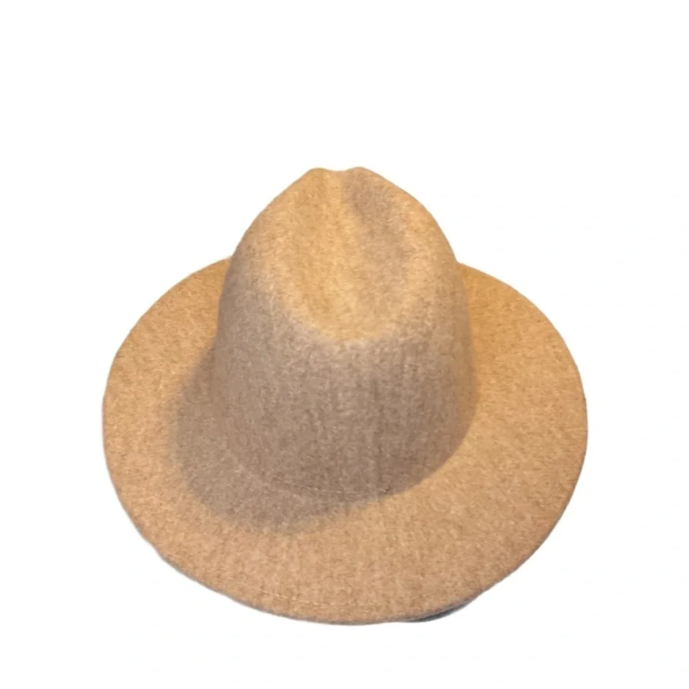 Wool Tan Fedora Hat